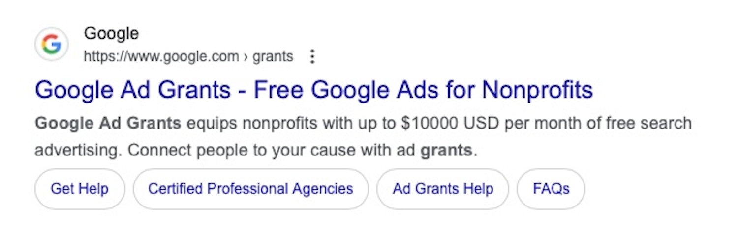 Google Ad Grants for Non-Profits